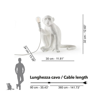 Seletti The Monkey Lamp Sitting table lamp