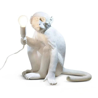 Seletti The Monkey Lamp Sitting table lamp White - Buy now on ShopDecor - Discover the best products by SELETTI design