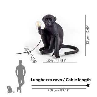 Seletti The Monkey Lamp Sitting table lamp