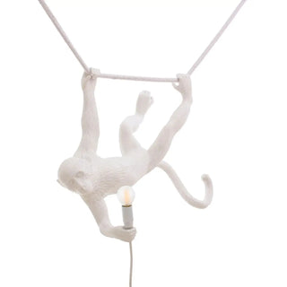 Seletti The Monkey Lamp Swing suspension lamp White - Buy now on ShopDecor - Discover the best products by SELETTI design