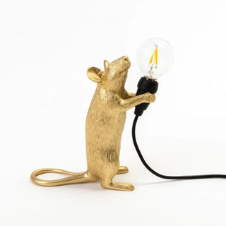 Seletti Mouse Lamp Step table lamp Gold - Buy now on ShopDecor - Discover the best products by SELETTI design