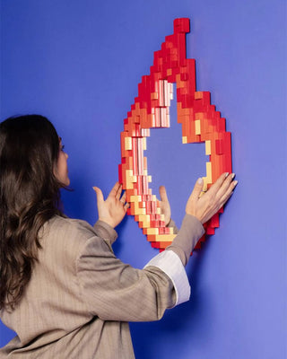 Seletti Pixel Mirror with colored frame - Buy now on ShopDecor - Discover the best products by SELETTI design