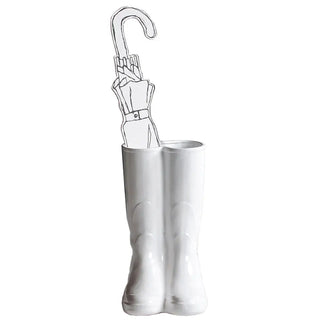 Seletti Rainboots umbrella stand white