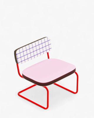 Seletti Superfurniture Superloungechair sled chair Seletti Blue Grid - Buy now on ShopDecor - Discover the best products by SELETTI design