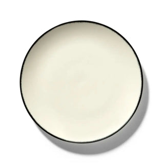 Serax Dé plate off white/black var 1 24 cm - 9.45 in - Buy now on ShopDecor - Discover the best products by SERAX design
