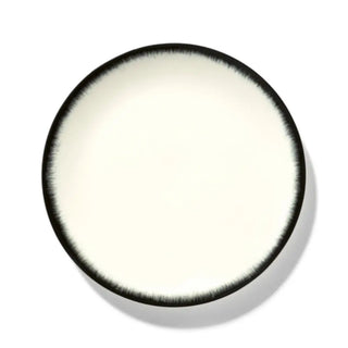 Serax Dé plate off white/black var 3 24 cm - 9.45 in - Buy now on ShopDecor - Discover the best products by SERAX design