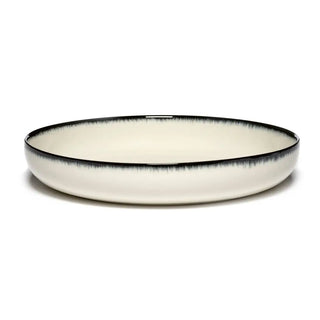 Serax Dé high plate off white/black var A 24 cm - 9.45 in - Buy now on ShopDecor - Discover the best products by SERAX design