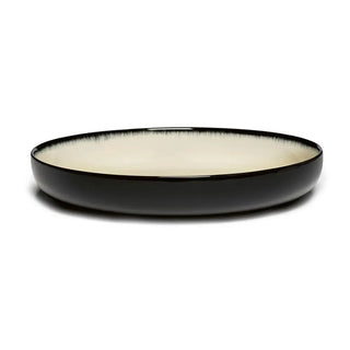 Serax Dé high plate off white/black var D 24 cm - 9.45 in - Buy now on ShopDecor - Discover the best products by SERAX design