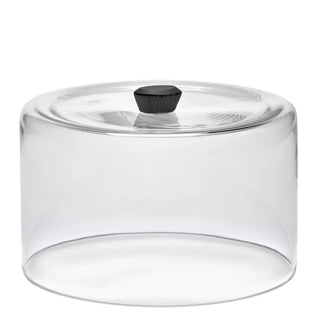 Serax Dune Glass Dome with ash wood knob diam. 30.5 cm. - 12 in. Black - Buy now on ShopDecor - Discover the best products by SERAX design