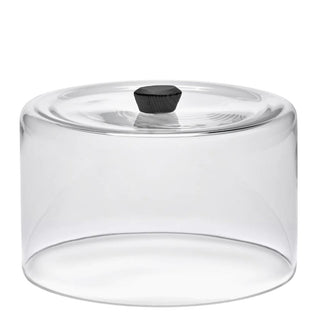 Serax Dune Glass Dome with ash wood knob diam. 30.5 cm. - 12 in. Black - Buy now on ShopDecor - Discover the best products by SERAX design