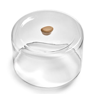 Serax Dune Glass Dome with ash wood knob diam. 30.5 cm. - 12 in. - Buy now on ShopDecor - Discover the best products by SERAX design