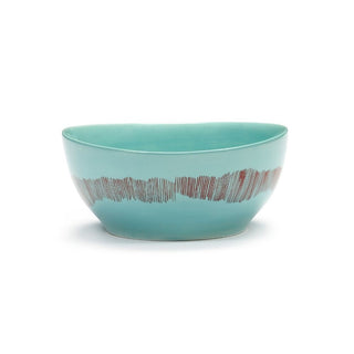 Serax Feast bowl swirl - stripes Serax Feast azure red 16 cm - 6.30 in - Buy now on ShopDecor - Discover the best products by SERAX design