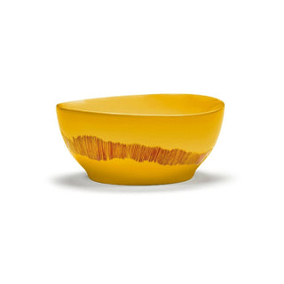 Serax Feast bowl swirl - stripes Serax Feast yellow red 16 cm - 6.30 in - Buy now on ShopDecor - Discover the best products by SERAX design
