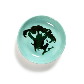 Serax Feast dinner plate azure - broccoli green diam. 11.5 cm. - 4.52 in. - Buy now on ShopDecor - Discover the best products by SERAX design