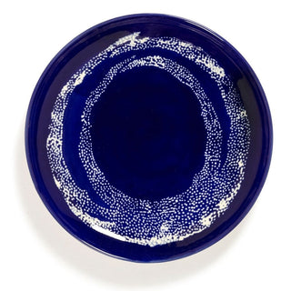 Serax Feast dinner plate swirl - stripes Serax Feast blue white 19 cm - 7.48 in - Buy now on ShopDecor - Discover the best products by SERAX design
