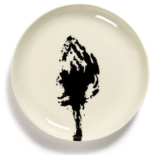 Serax Feast dinner plate artichoke pattern Serax Feast white black 19 cm - 7.48 in - Buy now on ShopDecor - Discover the best products by SERAX design