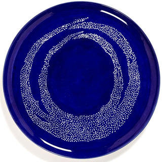 Serax Feast serving plate swirl - stripes diam. 35 cm. - 13.77 in. Serax Feast blue white - Buy now on ShopDecor - Discover the best products by SERAX design