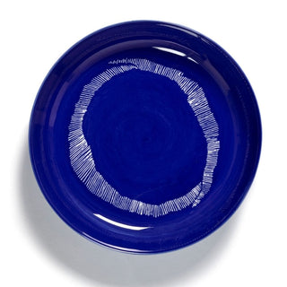 Serax Feast soup plate swirl - stripes diam. 22 cm. 8.66 in. Serax Feast blue white - Buy now on ShopDecor - Discover the best products by SERAX design