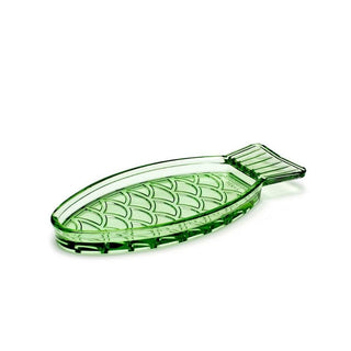 Serax Fish & Fish dish transparent green 23 cm. - 9.05 in. - Buy now on ShopDecor - Discover the best products by SERAX design