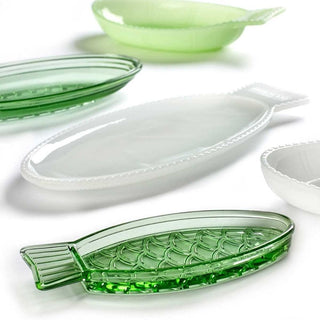 Serax Fish & Fish dish transparent green 23 cm. - 9.05 in. - Buy now on ShopDecor - Discover the best products by SERAX design