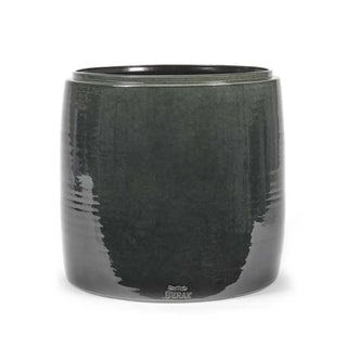 Serax Glazed Shades round flower pot Dark grey h. 38 cm - 14.96 in - Buy now on ShopDecor - Discover the best products by SERAX design