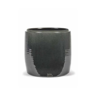 Serax Glazed Shades round flower pot Dark grey h. 32 cm - 13.39 in - Buy now on ShopDecor - Discover the best products by SERAX design