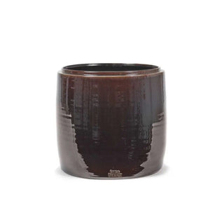 Serax Glazed Shades round flower pot Brown h. 32 cm - 13.39 in - Buy now on ShopDecor - Discover the best products by SERAX design