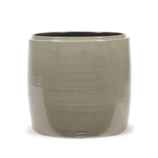 Serax Glazed Shades round flower pot Grey h. 38 cm - 14.96 in - Buy now on ShopDecor - Discover the best products by SERAX design