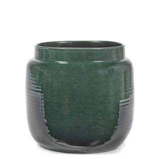 Serax Glazed Shades flower pot Dark green h. 28 cm - 11.22 in - Buy now on ShopDecor - Discover the best products by SERAX design