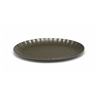 Serax Inku oval plate Serax Inku Green 25 cm - 9.85 in - Buy now on ShopDecor - Discover the best products by SERAX design