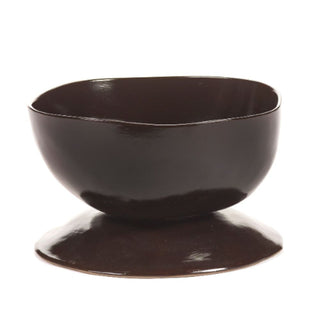 Serax La Mère high bowl on foot L diam. 20.5 cm. Serax La Mère Ebony - Buy now on ShopDecor - Discover the best products by SERAX design