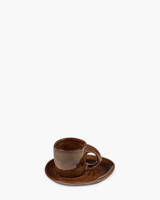 Serax Out Of Lines espresso cup with saucer Ocher - Buy now on ShopDecor - Discover the best products by SERAX design
