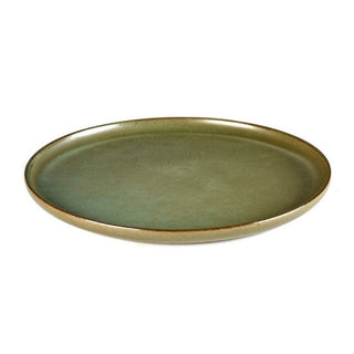 Serax Surface round dinner plate Sardina Green 24 cm - 9.33 in - Buy now on ShopDecor - Discover the best products by SERAX design