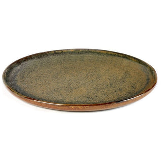 Serax Surface round dinner plate Ocher grey 27 cm - 10.63 in - Buy now on ShopDecor - Discover the best products by SERAX design