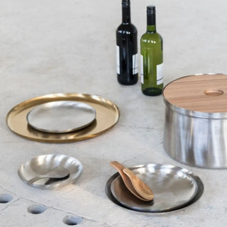 Serax Table Accessories serving dish brushed steel diam. 22 cm. - 8.66 in. - Buy now on ShopDecor - Discover the best products by SERAX design