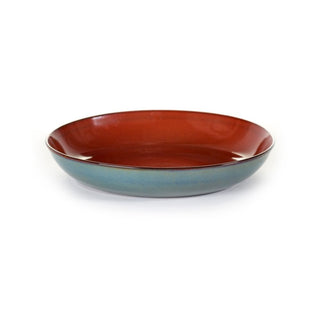 Serax Terres De Rêves pasta plate diam. 23.5 cm. - 9.25 in. Serax Terres de Rêves rust smoky blue - Buy now on ShopDecor - Discover the best products by SERAX design