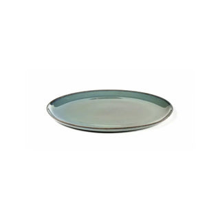 Serax Terres De Rêves round dinner plate Serax Terres de Rêves smoky blue 22 cm - 8.66 in - Buy now on ShopDecor - Discover the best products by SERAX design