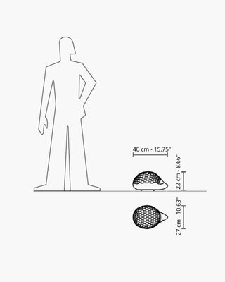 Serralunga Bonnie hedgehog shaped decoration with light - Buy now on ShopDecor - Discover the best products by SERRALUNGA design