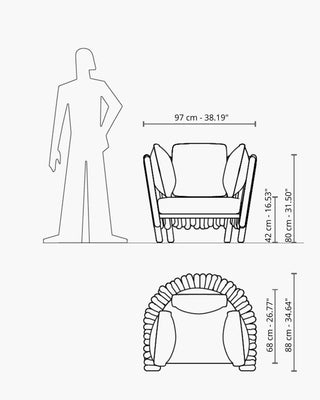 Serralunga Canisse armchair - Buy now on ShopDecor - Discover the best products by SERRALUNGA design