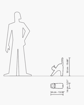 Serralunga Gatt-one cat shaped decoration - Buy now on ShopDecor - Discover the best products by SERRALUNGA design