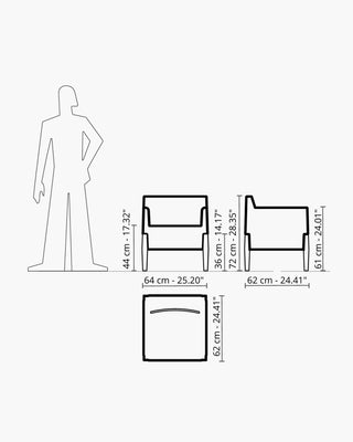 Serralunga Kubrick armchair - Buy now on ShopDecor - Discover the best products by SERRALUNGA design