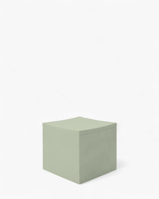 Serralunga Lounge Cube stool Serralunga Sardinian Sage 35 cm - 13.78 in - Buy now on ShopDecor - Discover the best products by SERRALUNGA design