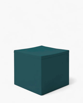 Serralunga Lounge Cube stool Serralunga Peacock Green 47 cm - 18.50 in - Buy now on ShopDecor - Discover the best products by SERRALUNGA design