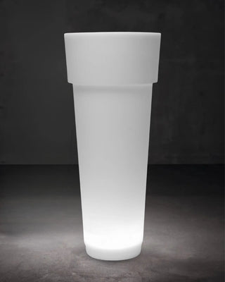 Serralunga Marcantonio planter with light 120 cm - 47.24 in - Buy now on ShopDecor - Discover the best products by SERRALUNGA design