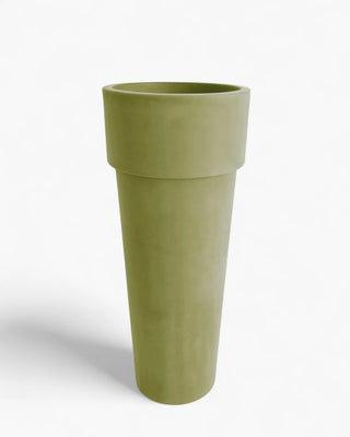 Serralunga Marcantonio planter moleskin Serralunga Moleskin Lime 90 cm - 35.43 in - Buy now on ShopDecor - Discover the best products by SERRALUNGA design