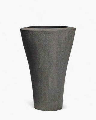Serralunga Ming High planter moleskin Serralunga Moleskin Grey 100 cm - 39.37 in - Buy now on ShopDecor - Discover the best products by SERRALUNGA design