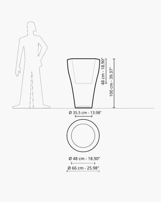 Serralunga Ming High planter - Buy now on ShopDecor - Discover the best products by SERRALUNGA design