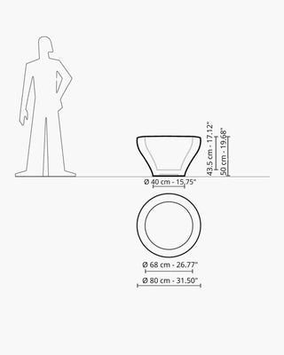 Serralunga Ming planter moleskin - Buy now on ShopDecor - Discover the best products by SERRALUNGA design