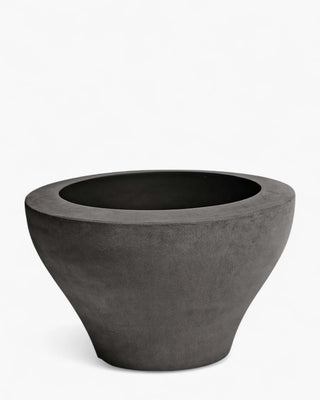 Serralunga Ming planter moleskin Serralunga Moleskin Grey 75 cm - 29.53 in - Buy now on ShopDecor - Discover the best products by SERRALUNGA design