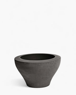 Serralunga Ming planter moleskin Serralunga Moleskin Grey 33 cm - 12.99 in - Buy now on ShopDecor - Discover the best products by SERRALUNGA design